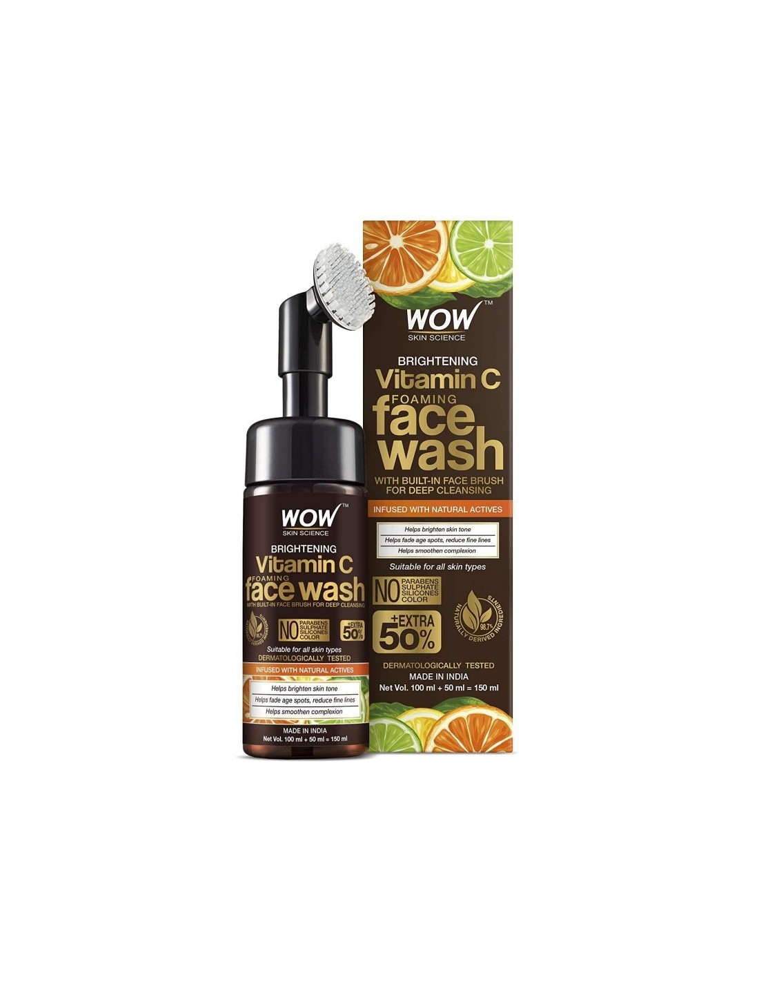 Wow Skin Science Brightening Vitamin C Foaming Face Wash