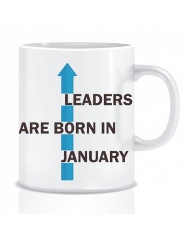 Everyday Desire Superheroes are Born in January Ceramic Coffee Mug - Birthday gifts for Boys, Men, Father - ED548