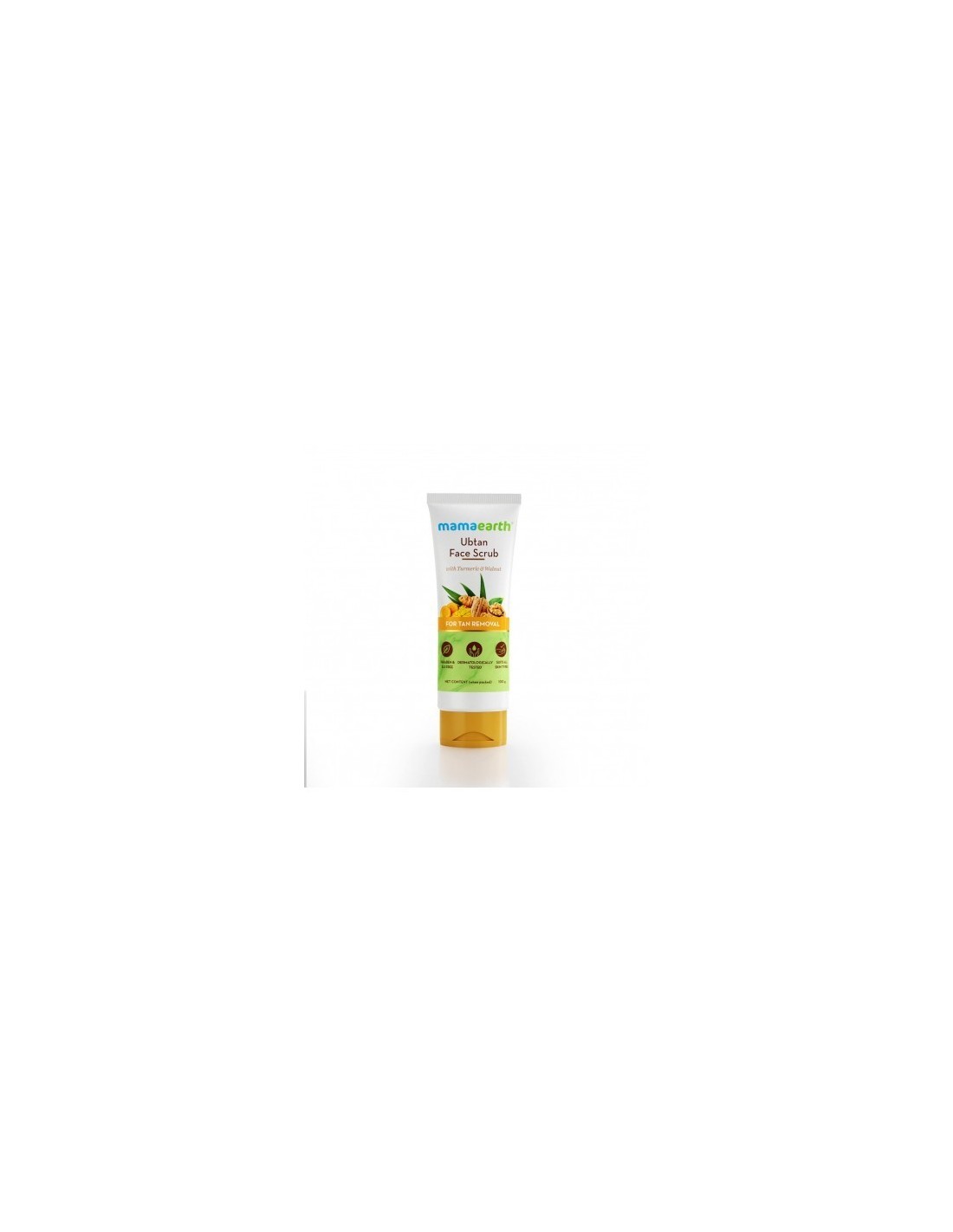 Mamaearth Ubtan Scrub For Face With Turmeric Walnut For Tan Removal