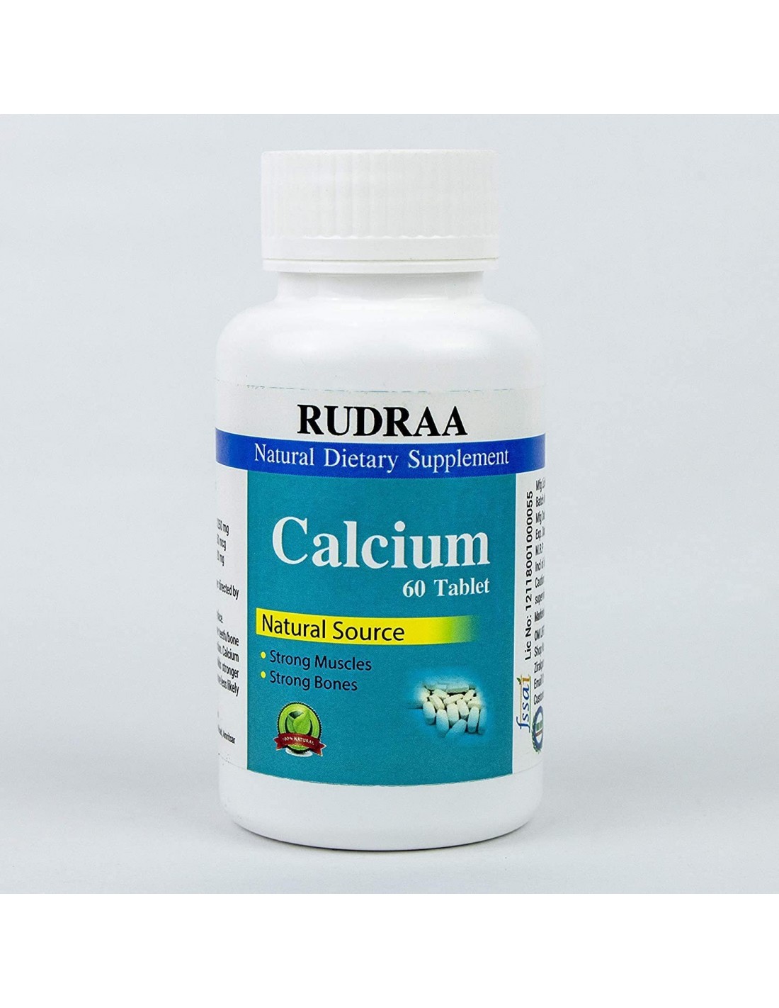 Rudraa Calcium 60 Tablets for Strong Muscles & Bones